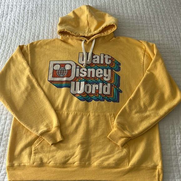 Disney Tops - Walt Disney World Hoodie, Yellow, Large